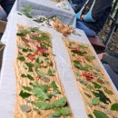 마스카프 | 삼베 염색 체험 후기, 나뭇잎 쪄서 만드는 천연 삼베 스카프 만들기