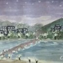 힐링 어반 스케치 이미지