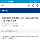 국가기술자격법령 개정에 따라 2025년부터 변경되는 자격종목 안내 이미지