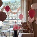 제주파티풍선 | 제주 그랜드조선 호텔 아이 생일파티 풍선장식 후기｜핑크 생일파티 & 둘째 임신 깜짝 이벤트