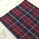 코튼면 선염체크 수입원단 포스티 체크원단 이미지