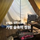 숲속의 정원 캠핑장 | 아이들과 처음하는 캠핑 | 가평 숲속의정원 글램핑장. 캠핑장