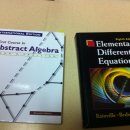 대학교 수학/ 경제 교과서들( Elementary Differential Equations, Elementary Linear Algebra, Abstract Algebra, 수리통계학의 이해, spss를 이용한 통계학 등 이미지