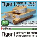 Tiger-I Mid/Late Zimmerit Decal set # DD35004 [1/35th Def Model MADE IN KOREA] 이미지