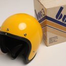 1970's Vintage classic buco solid color(yellow,orange) helmet !!! 이미지