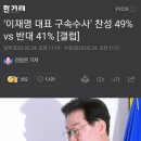 이재명 대표 구속수사’ 찬성 49% vs 반대 41% [갤럽] 이미지