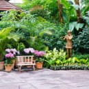 예술조형물(바람개비 | 비오는 경주 동궁원 식물원 후기 – 신라의 숨결 속 숲속그랜마의초록빛 힐링여행