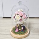 유리돔 모드등 | 기념일선물 추천 로즈블로썸 유리돔 무드등 인테리어 소품으로 딱!