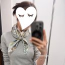 씨티블루 | 에르메스 City of Light 씨티 오브 라이트 까레 90 (블루글라시에/카키/베쥬) 후기 착샷