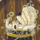 목욕하는 강아지 이미지