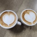 라떼아트 야간 이미지