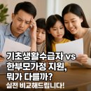🙆‍♀️ 기초생활수급자 vs 한부모가정 지원, 뭐가 다를까?- 실전 비교해드립니다!