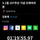 동해안자전거도로21(서) | 2026 3.1절 단축마라톤 Half 코스 후기