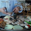 신화캠핑 | 서귀포흑돼지 | 제주돈돗 캠핑 감성 신화월드맛집 후기