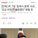 [단독] 尹, 7일 ‘金여사 문제’ 사과… ‘외교·의전 외 활동중단’ 밝힐 듯 이미지