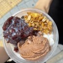 메가엠지씨커피탕정한들물빛점 | 뒷북치는 메가커피 팥빙 젤라또 파르페 칼로리 가격