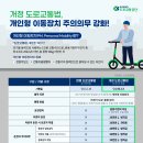 개인형 이동장치(PM, Personal Mobility), 전동 킥보드 관련 5월 시행 개정 도로교통법 안내 이미지