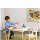 (팔렸습니다)어린이용 나무소재 책상 및 의자 2개 $30에 팝니다.(흰색) 이미지