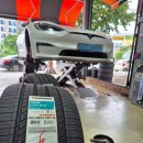 예천밧데리경정비 | 티스테이션 문경시민운동장점에서 테슬라 모델S 타이어 교체 후기, 한국타이어 아이온 스포츠 올시즌 장착