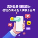 좋아요를 터뜨리는 콘텐츠마케팅 데이터 분석 이미지