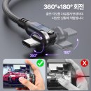 아임테크 | 충전 스트레스 해방! 아임온 240W 540도 회전 초고속 충전 데이터 케이블