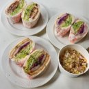 샌드위치와 샐러드(야간) 이미지