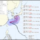 밀당 쩌는 6호 태풍 경로 이미지