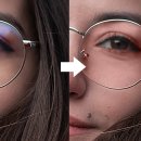 Photoshop에서 안경의 반사빛을 제거하는 방법 이미지