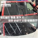 더플러스윈드솔라 | 윈드쉴드 필름 떼어내다 전면 유리 깨질 수 있다던데 진짜인가요?