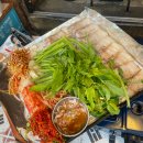 해방촌 잠수교집 솔직 후기, 미나리가 듬뿍 올라간 삼겹살이 맛있던 노포 감성 맛집