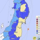 일본 후쿠시마 앞바다 규모 6 지진 이미지