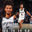 NBA 25/26 시즌 16주차 이 주의 선수 - 스테픈 캐슬, 제일런 존슨 이미지