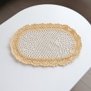 손뜨개로 만나는 소품 만들기 | 코바늘 타원형 테이블매트 만들기, 원하는 크기대로 뜨는 손뜨개 식탁매트