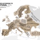 유럽 각국에 관한 포루투갈의 시선을 담은 지도!!! 이미지
