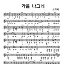 소리새 / 가을 나그네 악보 이미지