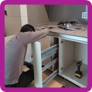 아이파크세탁 | 싱크대 아래 세탁기 설치 하부장 철거 상판 높이기
