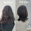 포유헤어 | 대전 목원대 미용실 추천, 헤어포유 여자 중단발 레이어드c컬펌 후기