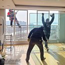 근화베아체스위트 | 전북전남 창호공사 무안군 근화베아채스위트 고층 아파트 습기찬유리 윈치 교체