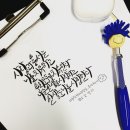 (마음챙김) 감성 수채 캘리그라피 이미지