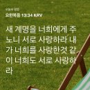 [요13:34] 새 계명을 너희에게 주노니 서로 사랑하라 내가 너희를 사랑한 것 같이 너희도 서로 사랑하라 이미지