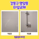 만수3동 | 강동구 명일동 타일교체 화장실 벽면 금갔을 때!