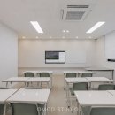 핀포인트 영어교실 | 세종 대전 영어학원 인테리어 30평 | 교실을 넓게 구성한 학원 공간 설계