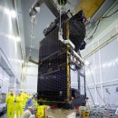 사진 : Plesetsk Cosmodrome에서 발사 준비 된 Sentinel 3B 인공위성 이미지