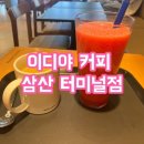 이디야 커피 울산 삼산터미널점 시원한 생과일 음료