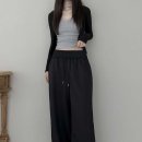 후드롱골 | 여름 허얇골넓 핏 에이블리 라이니 폴딩 와이드 트레이닝 팬츠 추천