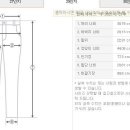 피엘라벤 바지 사이즈 정보 및 조언 구합니다. 이미지