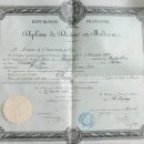 FRENCH MEDICAL DOCTOR CERTIFICATE 1893 이미지