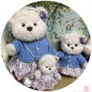 우울증을 극복하는 웃음 | 곰♡테디테일즈 레나베어 클로버 화이트 S 세트, 물망초 XS♡힐링&amp;치유♡심장이 있는 곰인형/내돈내산 후기