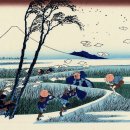 카츠시카 호쿠사이의 "후지 삼십육경" 시리즈의 판화 이미지