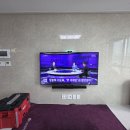 한국화장품 대전중앙지사 | 대전 노은 꿈에그린 65QA60AFXKR 무타공 벽걸이 TV